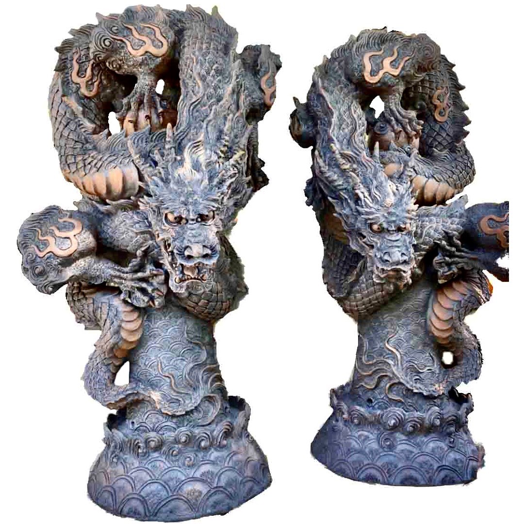 マンガン飛龍一対