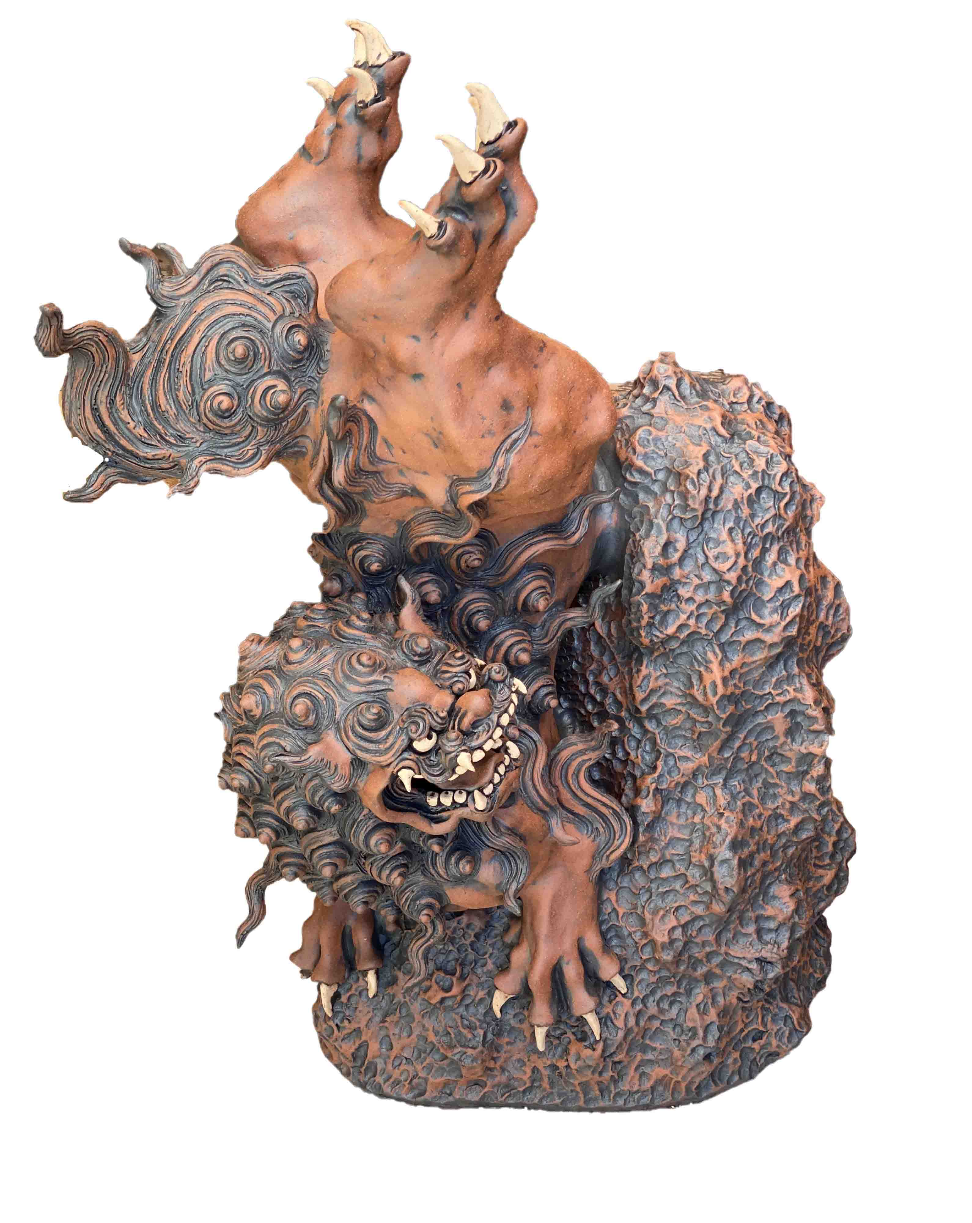 逆立ちシーサー